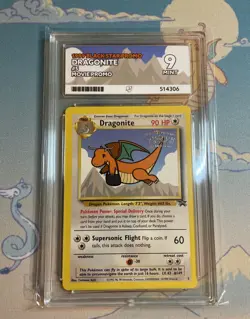 Pokemon Dragonite Black Star Promo #5 the First Movie Promo WOTC ACE 9 💎 - Image 2