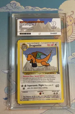 Pokemon Dragonite Black Star Promo #5 the First Movie Promo WOTC ACE 9 💎 - Image 3