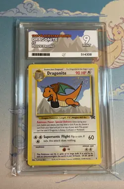 Pokemon Dragonite Black Star Promo #5 the First Movie Promo WOTC ACE 9 💎 - Image 4