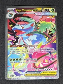 Pokemon Mega Evolution Mega Venusaur EX 177/132 Special Illustration Rare SIR - Image 1