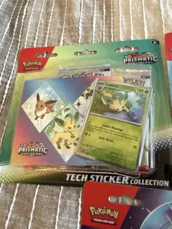 3 Pokemon Prismatic 3 Pack Blisters And 2 Mega Evolution / Phantasmal Flames - Image 2