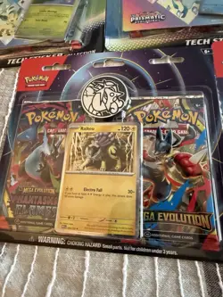 3 Pokemon Prismatic 3 Pack Blisters And 2 Mega Evolution / Phantasmal Flames - Image 5