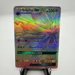 Pokemon TCG 2017 SM Solgaleo GX Secret Rare 155/149 | NM - Image 1