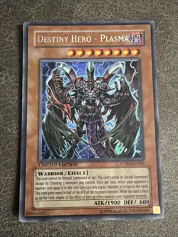 YUGIOH • DESTINY HERO - PLASMA • SECRET RARE • LIMITED ED • CT04-EN003 • VLP - Image 1