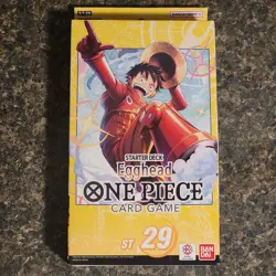 One Piece TCG Egghead Starter Deck ST-29 (SEALED) – Bandai – English – Luffy - Image 1