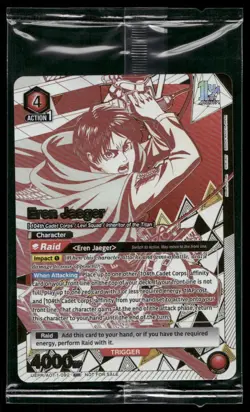 Eren Jaeger AOT-1-092 - Union Arena TCG Rare Battle Promo SEALED - Image 1