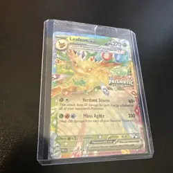 Pokemon TCG Leafeon EX 006/131 STAMPED PROMO Card Prismatic Evolutions SEALED - Image 1