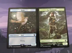 x4 Elf Warrior // Bird Double Sided Token T MTG Commander: The Lord of the Rings - Image 1