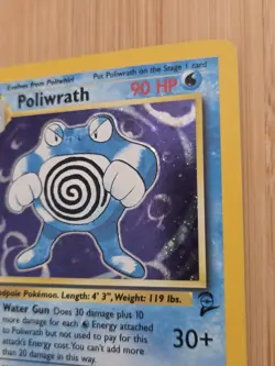 Poliwrath Holo 15/130 WOTC Base Set 2 Rare LP Vintage Pokemon Card - Image 4