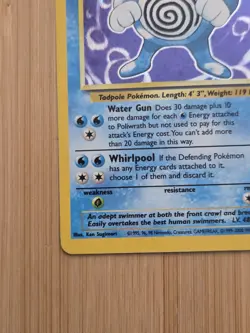 Poliwrath Holo 15/130 WOTC Base Set 2 Rare LP Vintage Pokemon Card - Image 5
