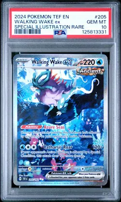 2024 POKEMON TEF EN-TEMPORAL FORCES #205 WALKING WAKE EX PSA 10 - Image 1