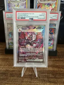 2024 POKEMON PALDEAN FATES SPECIAL ILLUSTRATION RARE #234 CHARIZARD EX PSA 10 - Image 1