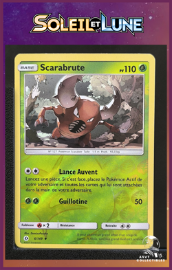 Carte Pokemon Scarabrute 6/149 Reverse SL1 Soleil Et Lune FR - Image 1