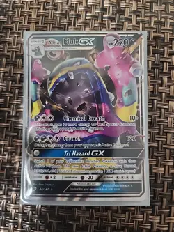 Alolan Muk GX 84/147 Ultra Rare Burning Shadows Pokemon Card 2017 Near Mint - Image 1