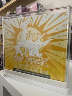 Pokemon Center Brilliant Stars ETB Sealed w/ Target Clear Case - Image 1
