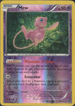 Mew 29/124 Fates Collide Reverse Holo - Pokemon - MP - FREE SHIPPING - Image 1