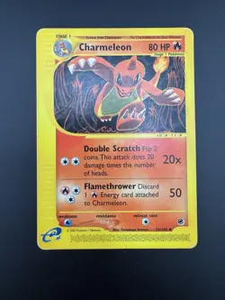 2002 Pokemon Expedition Base Set Charmeleon 73/165 Uncommon E-Reader Vintage - Image 1