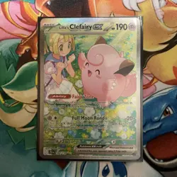 Pokemon Journey Together Lillie's Clefairy ex 184/159 SIR NM - Image 1