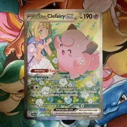 Pokemon Journey Together Lillie's Clefairy ex 184/159 SIR NM - Image 2