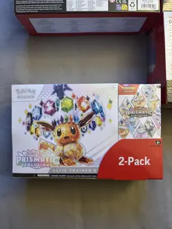 Pokemon TCG Prismatic Evolutions Costco 2 Pack - ETB & Booster Bundle x 4 pack - Image 3