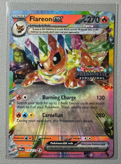 Pokemon Prismatic Evolutions Flareon ex 014/131 Surprise Box Stamped QTY - Image 1