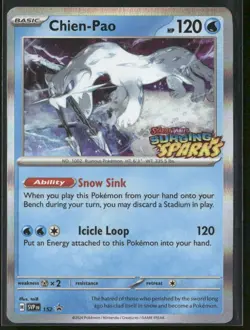 Pokemon TCG Chien-pao SVP152 Black Star Promo Surging Sparks Pre Release NM - Image 1