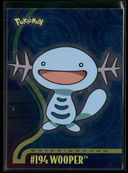 Wooper #194 Silver Foil Blue Logo - Pokemon Topps TV Animation - Image 1