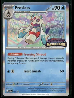 Pokemon TCG Froslass SVP117 Black Star Promo Twilight Masquerade Pre Release NM - Image 1
