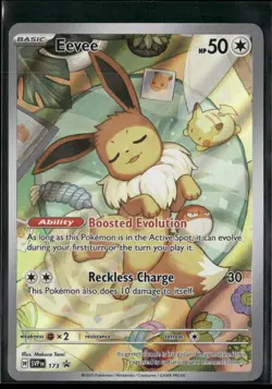 Pokemon TCG Eevee SVP 173 Black Star Promo Illustration Rare - Image 1