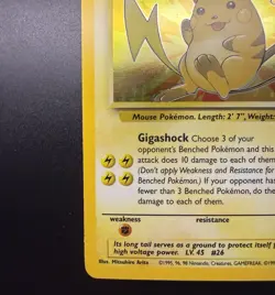 Pokemon TCG Raichu 14/62 Fossil Holo Rare LP-NM - Image 4