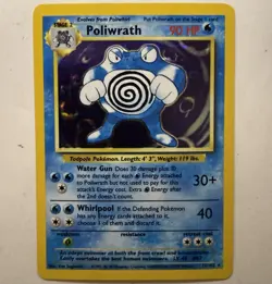 Pokemon TCG Poliwrath 13/102 Base Set Unlimited Holo Rare LP-NM - Image 1