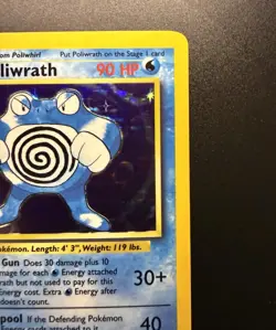 Pokemon TCG Poliwrath 13/102 Base Set Unlimited Holo Rare LP-NM - Image 4
