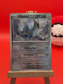 Cobalion 066/086 Master Ball Reverse holo pattern Masterball Black Bolt Pokemon - Image 2