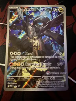 Pokemon N's Zekrom Pokemon Center Stamped Illustration Rare Promo MEP 031 - Image 1