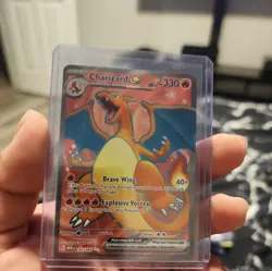 Pokemon TCG Charizard EX Holo Ultra Rare Card 183/165 Scarlet & Violet 151 - Image 2