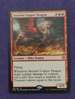 MTG Magic the Gathering Ancient Copper Dragon CLB - Image 1
