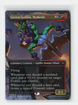 Green Goblin, Nemesis (Borderless) FOIL Marvel's Spider-Man: Eternal-Legal MTG - Image 1