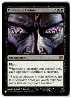 MTG Dictate of Erebos - The List Reprints Lightly Played English - Image 1