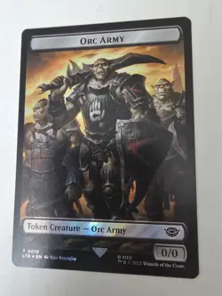 MTG Lord of the Rings Surge Foil Token Orc Army 19 Food 23 - Image 1