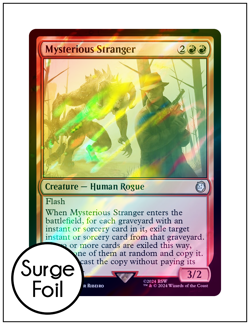 1x Mysterious Stranger, Surge Foil, Magic MTG NM - Image 1