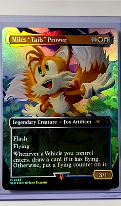 2025 MTG Magic the Gathering SLD Secret Lair Borderless Foil Miles Tails Prower - Image 1