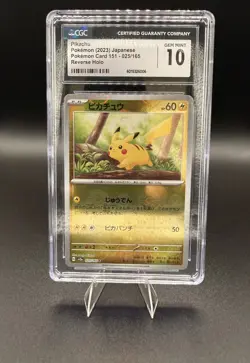 ⚡ CGC GEM MINT 10 | Pikachu Master Ball Holo 025/165 | Pokemon Card 151 🇯🇵 - Image 1
