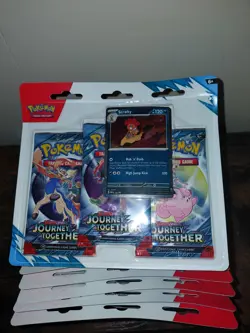 Lot Of 15 Pokemon TCG: Journey Together 3-Pack Blister Factory Sealed - Image 2