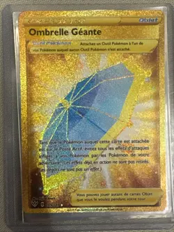 CARTE POKEMON OMBRELLE GEANTE 199/189 DRESSEUR GOLD TENEBRES EMBRASEES EB03 FR - Image 1