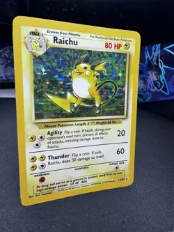 Raichu 014/102 Base Set Unlimited Holo - Pokemon TCG - Vintage - R1 - Image 4