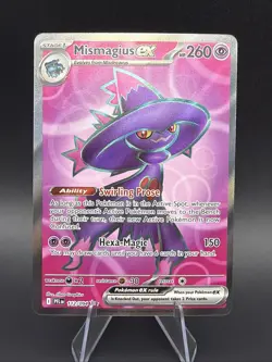 Mismagius ex #112/094 NM – Pokemon Phantasmal Flames – Full Art Ultra Rare TCG - Image 1