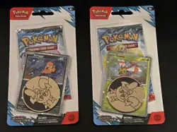 Pokemon TCG Journey Together Yanma & Scraggy Booster Blister Pack Lot Of 2 - Image 1