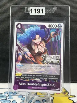 Miss Doublefinger (Zala) Stamped Judge - One Piece Promo OP05-073 (1191) - Image 1
