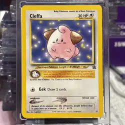 Cleffa 31/53 WOTC Black Star Promo Regular Pokemon Card NM Condition - Image 1