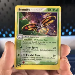 Pokemon Card Beautifly 2/109 EX Ruby & Sapphire Holo Nintendo 2003 Crease - Image 1